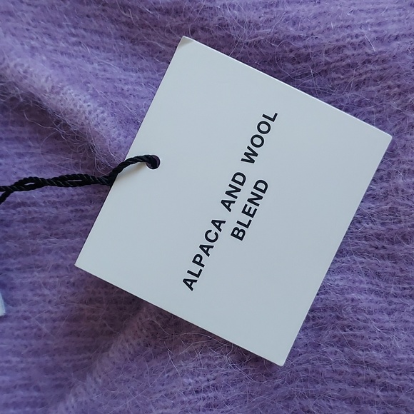 Zara Lilac Alpaca Wool Knitted Bralet - Picture 5 of 5